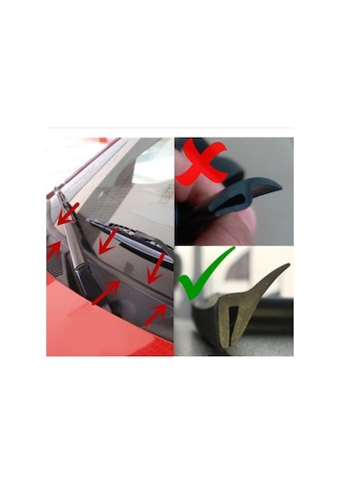 Güçlas Ön Cam Dış Panel Mühür Fitili Bantlı