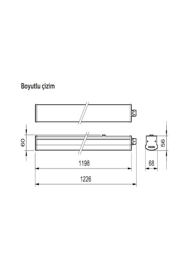 Philips 40W Suya Dayanıklı Dolap Altı Led Bant Armatür Polikarbon Beyaz