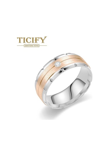 Gül Altın Moda Çok Yönlü Titanyum Çelik Erkek Yüzük Işık Lüks Mizaç Çift Zirkon Yüzükler 13