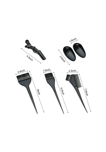 Hangfox Ev/salon Kullanıma Uygun Saç Boyama Aleti Seti - 20 Adet: Şapka, Eldiven, Pelerina, Kulak Koruması, Fırça Ve Kase