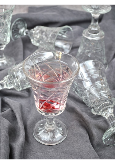 6'lı Fiona Ayaklı Meşrubat Bardağı Kadeh 200 Ml 6 Adet
