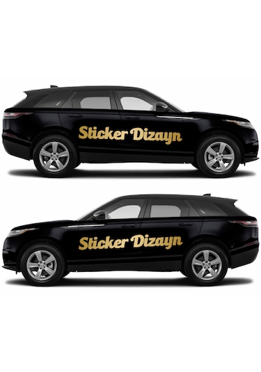 Kişiye Özel Yazı - 2 Adet Isim Soyisim Yazı - Araba - Oto - Araç -motosiklet - Karavan Sticker Etiket 00096 40 Cm