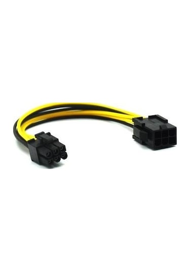 6 Pin Dişi Erkek Ekran Kartı Power Uzatma Kablosu 20 Cm