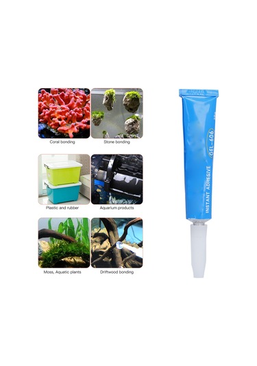 Youmex Akvaryum Bitkileri Ve Koral Bağlayıcı - Hızlı Kürlenir, Suya Zararsız, 20g, Çeşitli Yüzeyler İçin