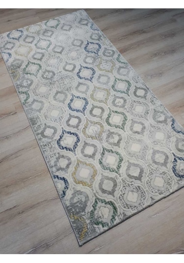 Armis Halı Ritim A353A Gri Mavi Halı Yolluk 100X200 Cm