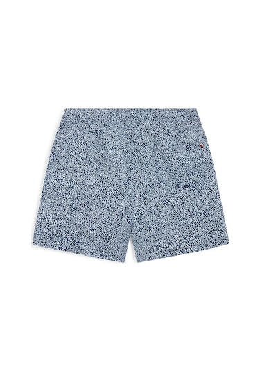 Tommy Hilfiger Medıum Drawstrıng Prınt Erkek Mavi Deniz Şortu - Um0um03491