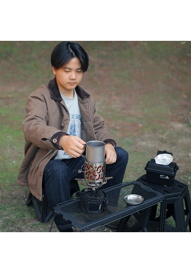 Ise Mount Açık Taşınabilir Kamp Piknik Sıcak Tutmak Sobalar Kapak Gümüş