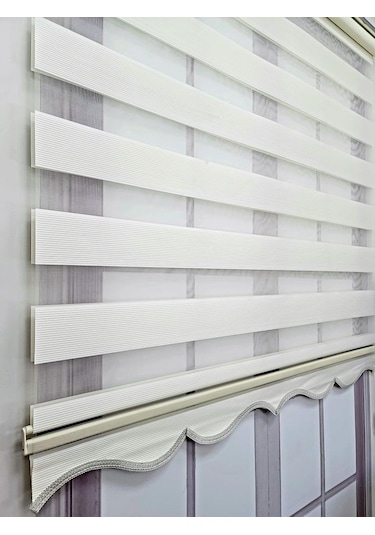 Bbb Mikro Pliseli Stor Zebra Perde Krem Mz484