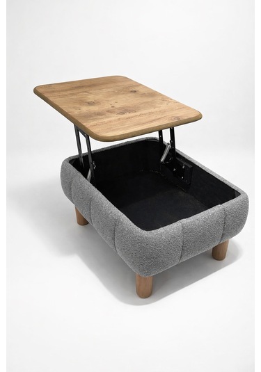 Ester Sandıklı Mekanizmalı Orta Sehpa/bench, Gri