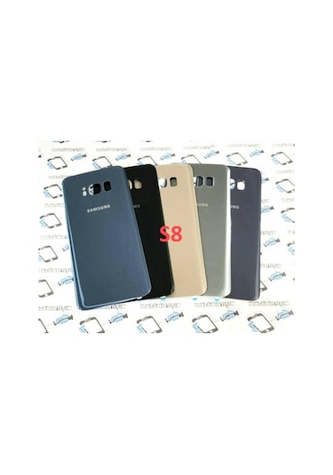 Samsung Galaxy Uyumlu S8 Arka Pil Batarya Kapağı (Cam). (198742005)