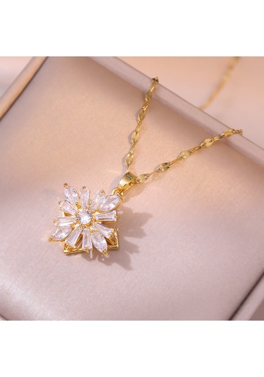 Bayan Kolye: Moda Estetiği Titanyum Çelik Kolye No.302 Çok REnkli