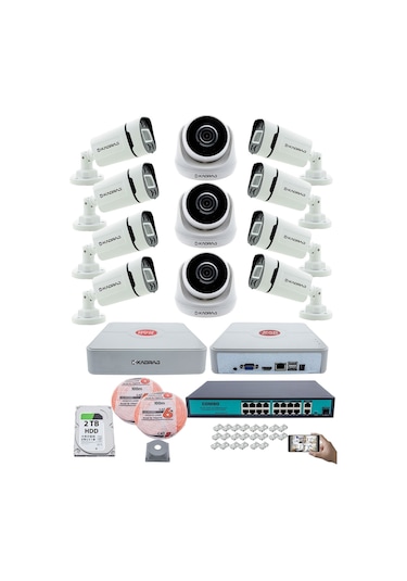 Ip Güvenlik Kamera Seti - 3 İç Mekan , 8 Dış Mekan Kdj-3ın8out-v3