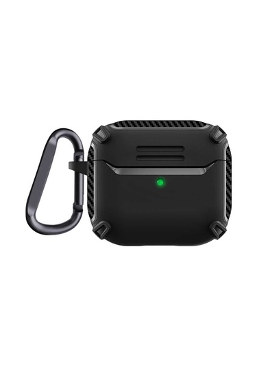 Airpods 3. Nesil Uyumlu Kılıf Zore Airbag 26 Silikon-Siyah Siyah