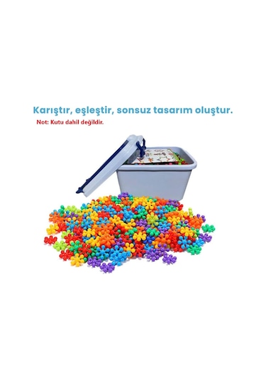 Yaratıcı Yapı Blokları Tak Çıkar Eğitici Oyuncak 5 Renk 120 Parça 3+ Yaş