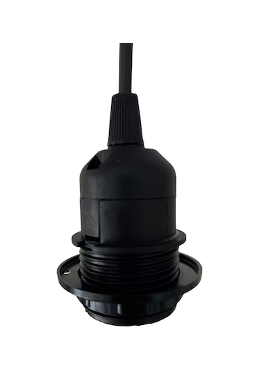 Sarkıt E27 Duy Takımı Yarım Dişli Duy Mat Siyah