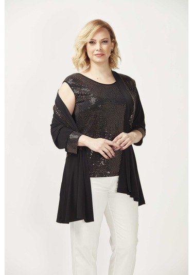 4036 Bakır 2'li Atlet-Ceket Büyük Beden Parlak Takım