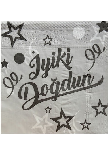 Iyi Ki Doğdun Gümüş Peçete 33x33