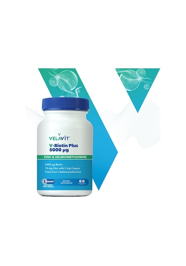 Velavit V-Biotin Plus 5000 Mcg 60   Tablet