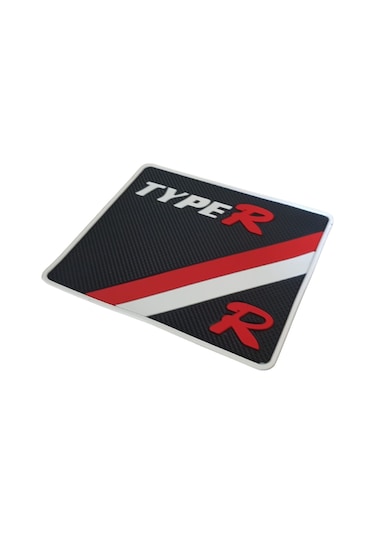 Kaydırmaz Silikonlu Ped Typer Desenli 19 Cm X 16,5 Cm