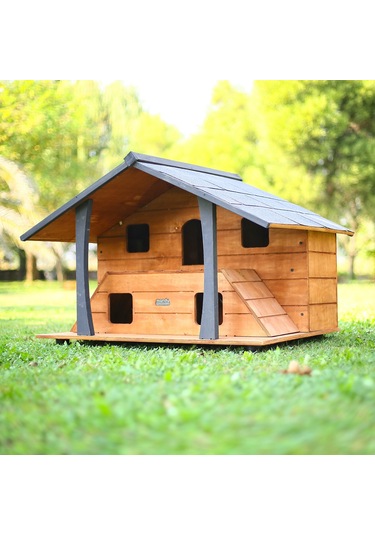 Mandu Ahşap Lüks Kedi Evi