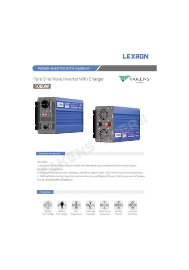 Lexron 1000 Watt 12v Ups Şebeke Şarjlı Tam Sinüs İnverter Lexron