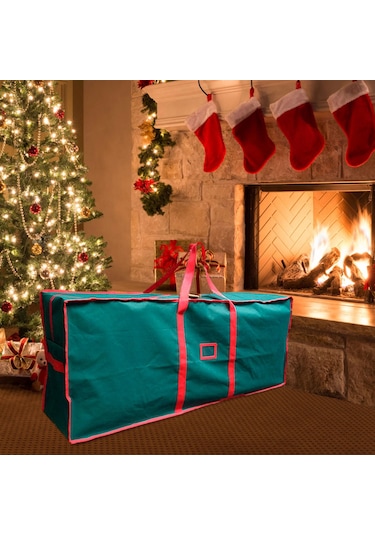 Homyl Yılbaşı Ağacı Saklama Çantası Toz Nemine Karşı Korur Yeşil