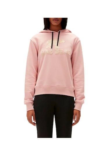 Bad Bear Frost Hoodie Kadın Sweatshirt Beyaz XL Pembe