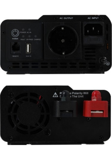 Mexxsun 12v Volt - 1000w Watt Ats Ups Şarjlı Tam Sinüs İnverter Ekranlı
