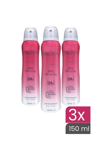 Prova Big Crystal Kadın Deodorant 3 x 150 ML
