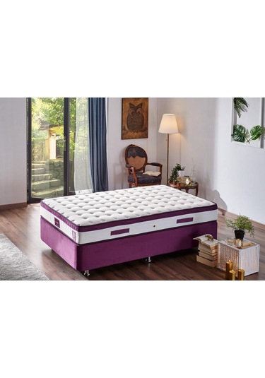 Nironyatak Niron Violet Yatak Seti 120X200 Cm Tek Kişilik Yatak Baza Başlık