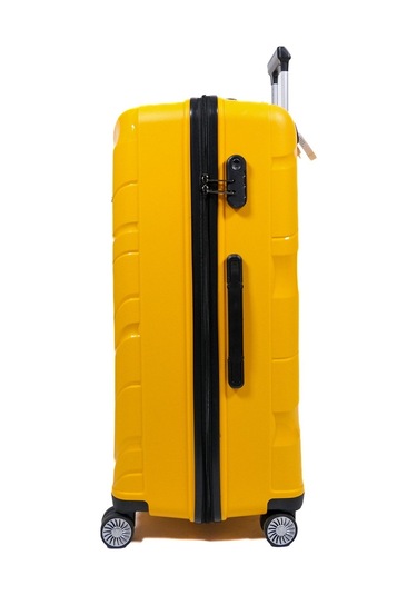Ehs Unisex Sarı 3'lü Set Valiz Sarı