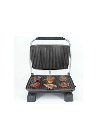 Dökümix Demir Döküm Gri 1800 Watt 4-6 Dilim Ev-sanayi-büfe Tipi Tost Makinası Ve Izgara