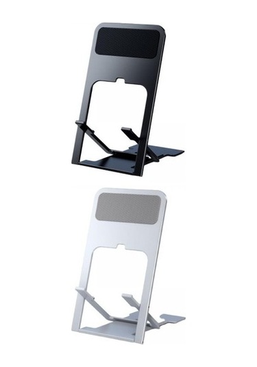 Joyhub 2x Dik Katlanır Telefon Tutucu Iş Gezileri Için Ayarlanabilir Içi Boşluk Siyah - Gri Torpido Üstü