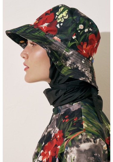 Eşarp Detaylı Bucket Şapka Dark Garden Dark Garden