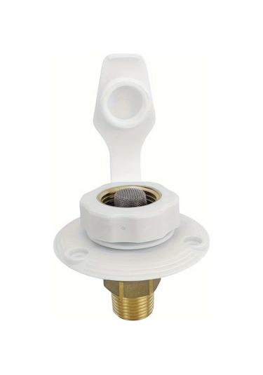 Xuweiwei Black 1 Set Rv Tatlı Su Girişi Çek Valfli Pirinç Bağlantı 3/4 Nh Dişi 1/2 Npt Erkek Flanj Karavan Tekne