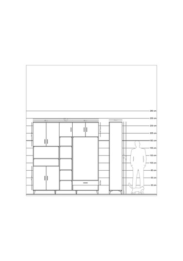 Hyperion Dolap 11 Raflı Tek Çekmeceli 7 Kapaklı 220x44x243 Aytaşı-aytaşı/çam Aytası/atlas Çam Hyperion Dolap 11 Raflı Tek Çekmeceli 7 Kapaklı 220x44x243 Aytaşı-aytaşı/çam Aytası/atlas Çam