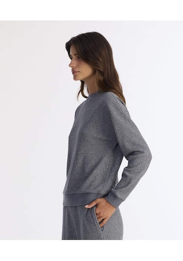 Yargıcı Regular Bisiklet Yaka Uzun Kol Sweatshirt 25kksw9019l 026 Mavi