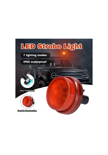 Maiyame 12-24v Su Geçirmez Led Işık Barı, 7 Aydınlatma Modu İle Kamyon Ve Forkliftler İçin Güvenlik Işığı