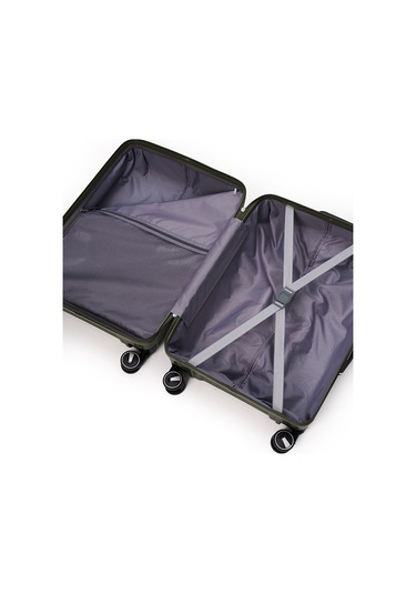 4 Lü Valiz Seti Elatae Exclusive Pro Polipropilen Kırılmaz Büyük - Orta - Kabin Boy Ve Makyaj Haki 5239