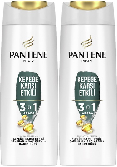 Pantene 3 in 1 Kepeğe Karşı Etkili Şampuan 2 x 400 ML