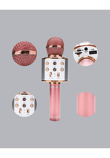 Taşınabilir Karaoke Mikrofon - Bluetooth, Usb Ve Aux Girişli