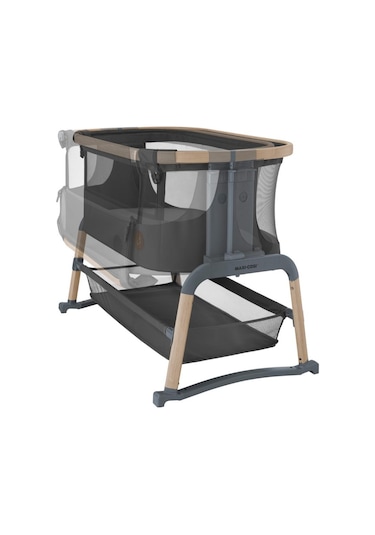 Maxi-Cosi Iora Air Sallanabilen Ahşap Görünümlü Anne Yanı Beşik Beyond Graphite Antrasit Maxi-Cosi Iora Air Sallanabilen Ahşap Görünümlü Anne Yanı Beşik Beyond Graphite Antrasit