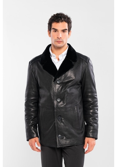 Tamer Tanca Erkek Hakiki Deri Siyah Jumbo Deri Mont 1000 2009 Erk Derımont Sk24/25 Sıyah Jumbo Siyah