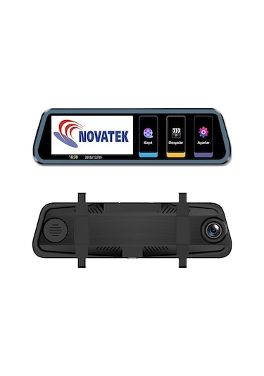 Novatek 10 Inç 2.5D Kıvrımlı Dokunmatik Ekran Aynalı Araç Kamera