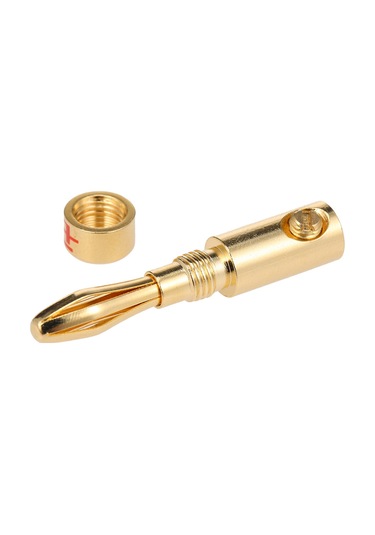 Mufunye 5 Çift 24k Altın Kaplı Muz Şarjı, Ses-video Amfi Hoparlör Kabloları İçin Dayanıklı Bağlayıcı