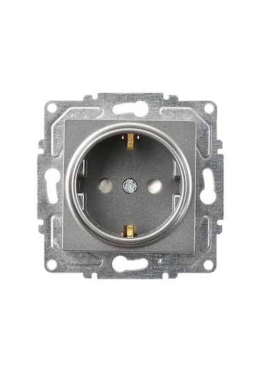 Günsan Eqona Füme Çocuk Korumalı Topraklı Priz Mekanizma