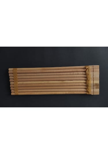 Ahşap Tahta Tünek 10 Lu 40 Cm
