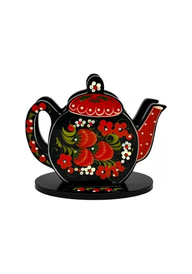 Olimp Suveniry Ahşap Peçetelik Çaydanlık 218890099 Kırmızı