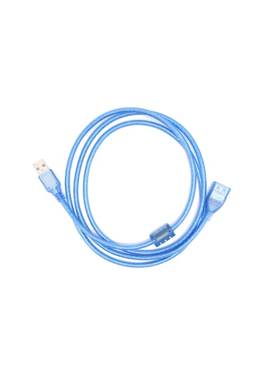 Veri Hattı Erkek - Dişi Pirinç Çift Ekranlı Usb 2.0 Uzatma Kablosu Veri Aktarımı İçin 1,5 Metre