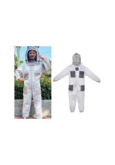 Suntek Profesyonel Arı Kıyafeti Gri Giyim Xxl-176-ila-185-cm